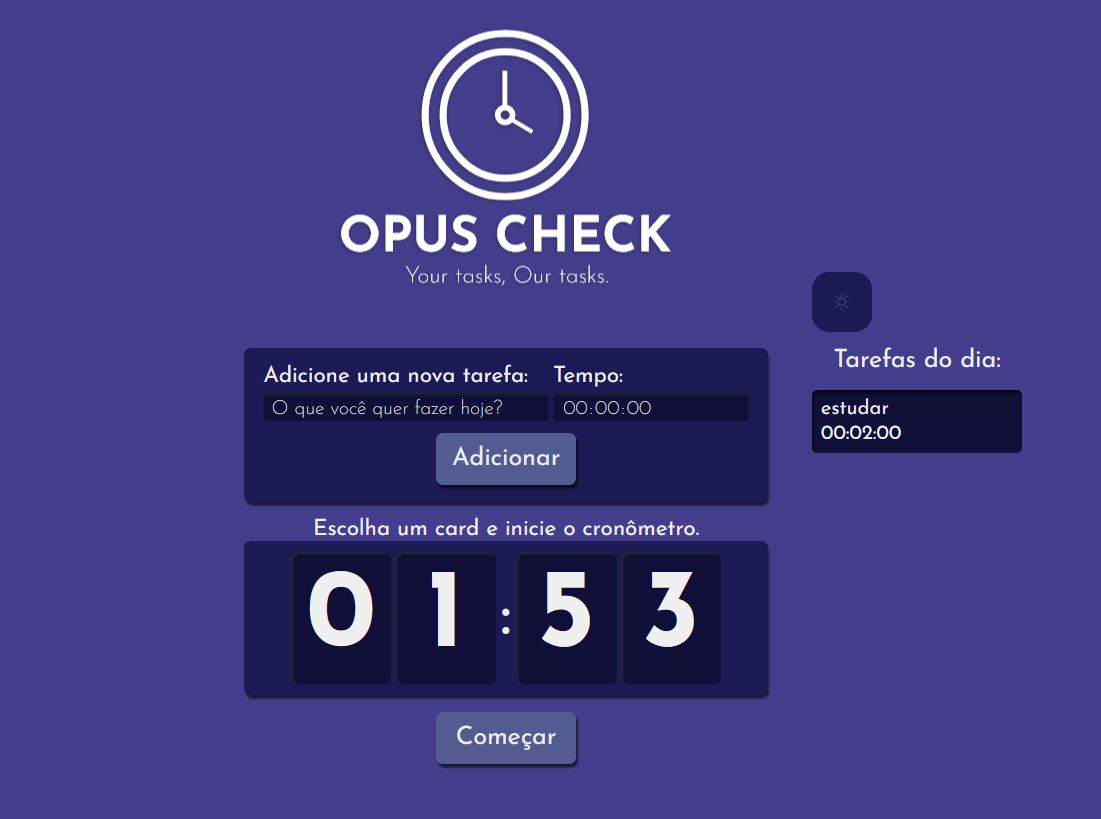 Opus Check - Lista de Tarefas